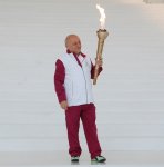 Факельная эстафета первых Европейских игр продолжилась перед Центром Гейдара Алиева (ФОТО)