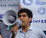 Перед посольством Великобритании в Азербайджане прошла акция протеста