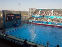 Начался матч по водному поло между сборными Азербайджана и Румынии (ФОТО)