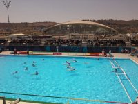 Начался матч по водному поло между сборными Азербайджана и Румынии (ФОТО)