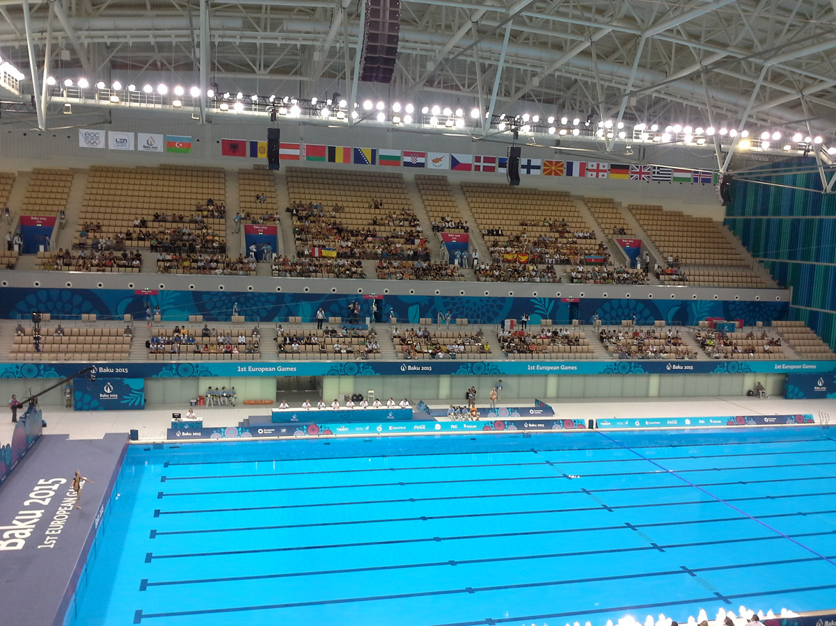Одиночные соревнования по синхронному плаванию на Евроиграх в Баку