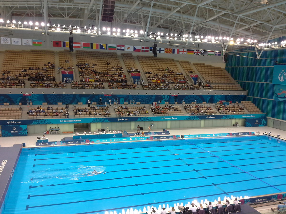 Одиночные соревнования по синхронному плаванию на Евроиграх в Баку
