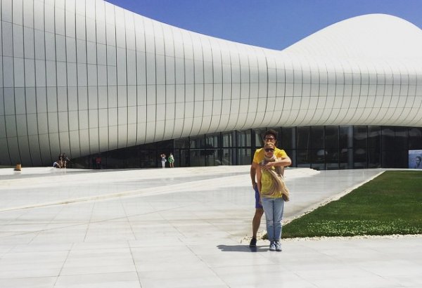 Андрей Малахов и его супруга посетили Центр Гейдара Алиева (ФОТО)