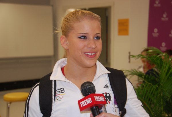 В Евроиграх в Баку участвуют сильнейшие гимнасты – немецкая спортсменка (ФОТО)