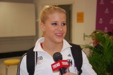 В Евроиграх в Баку участвуют сильнейшие гимнасты – немецкая спортсменка (ФОТО)