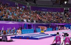 Продолжаются соревнования по спортивной гимнастике в рамках Евроигр (ФОТО) (версия 2)