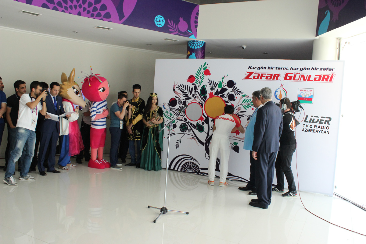 НОК чествует  первых азербайджанских победителей и медалистов Евроигр (ФОТО)