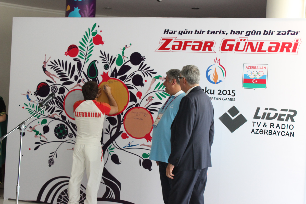 НОК чествует  первых азербайджанских победителей и медалистов Евроигр (ФОТО)