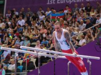 Азербайджанские гимнасты выступают на соревнованиях в рамках Евроигр (ФОТО) (версия 2)