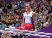 Азербайджанские гимнасты выступают на соревнованиях в рамках Евроигр (ФОТО) (версия 2)