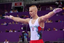 Азербайджанские гимнасты выступают на соревнованиях в рамках Евроигр (ФОТО) (версия 2)