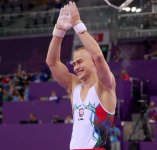 Азербайджанские гимнасты выступают на соревнованиях в рамках Евроигр (ФОТО) (версия 2)