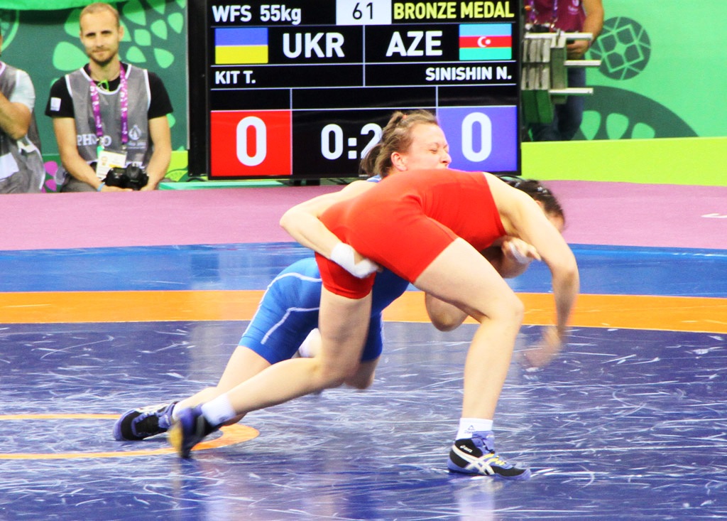 Азербайджан завоевал "бронзу" в женской борьбе на Евроиграх (ФОТО)