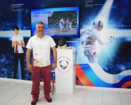 Олимпийский чемпион Назим Гусейнов посетил Дом болельщиков Евроигр (ФОТО)