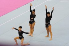 Азербайджанские гимнастки на Евроиграх вышли в финал соревнований по акробатике (ФОТО)