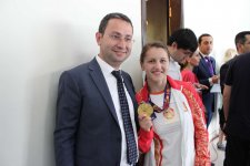 В НОК прошла традиционная церемония чествования медалистов Евроигр (ФОТО)