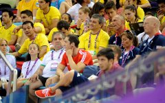 На Евроиграх в Баку продолжаются соревнования по прыжкам на батуте (ФОТО)