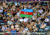 На Евроиграх в Баку продолжаются соревнования по прыжкам на батуте (ФОТО)