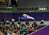 На Евроиграх в Баку продолжаются соревнования по прыжкам на батуте (ФОТО)