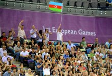 На Евроиграх в Баку продолжаются соревнования по прыжкам на батуте (ФОТО)