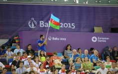 На Евроиграх в Баку продолжаются соревнования по прыжкам на батуте (ФОТО)