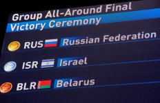 Российские гимнастки завоевали "золото" Евроигр в групповом двоеборье