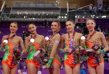 Российские гимнастки завоевали "золото" Евроигр в групповом двоеборье