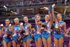 Российские гимнастки завоевали "золото" Евроигр в групповом двоеборье