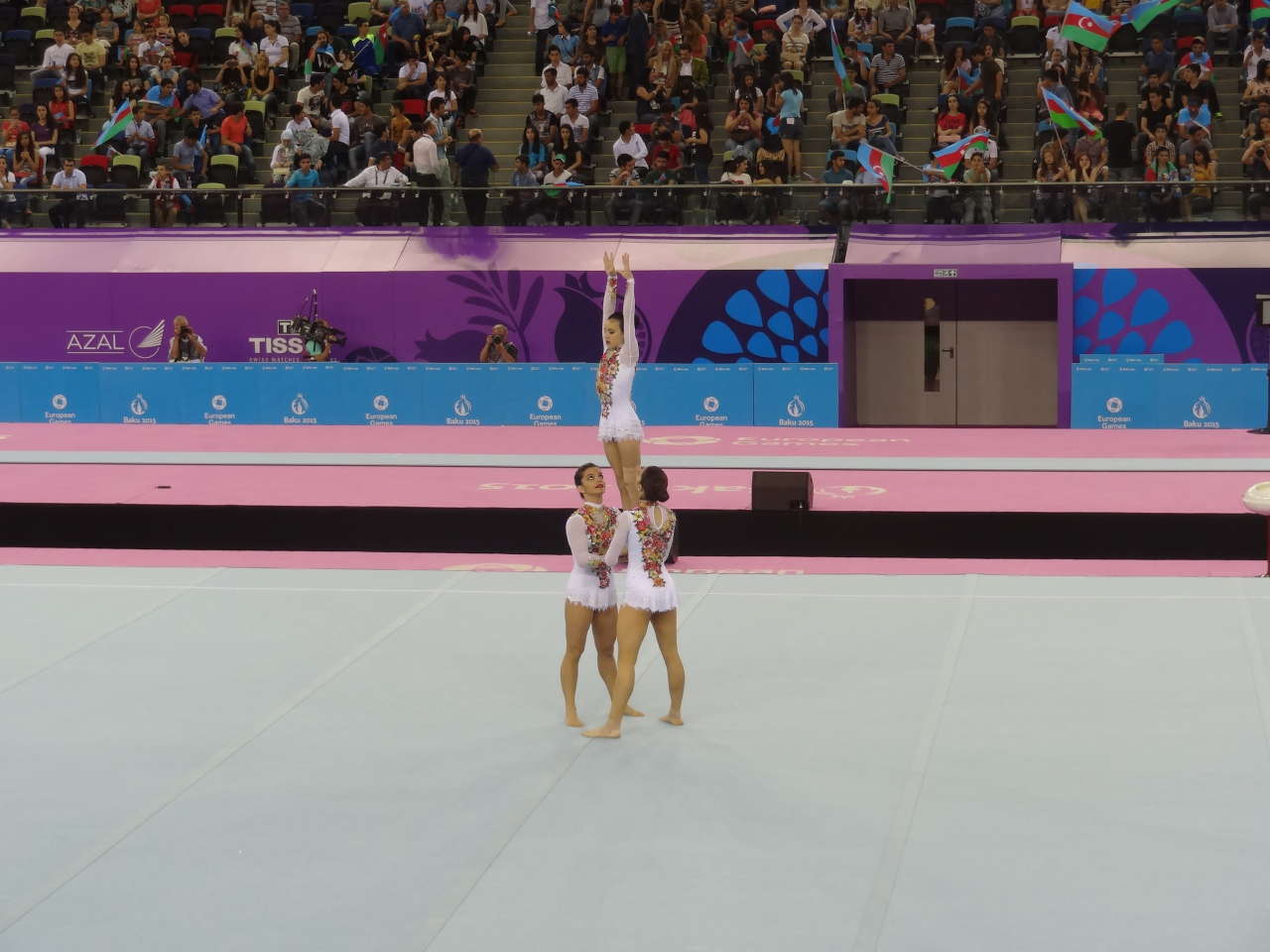 Азербайджанское женское трио по спортивной акробатике вышло в финал Евроигр (ФОТО)