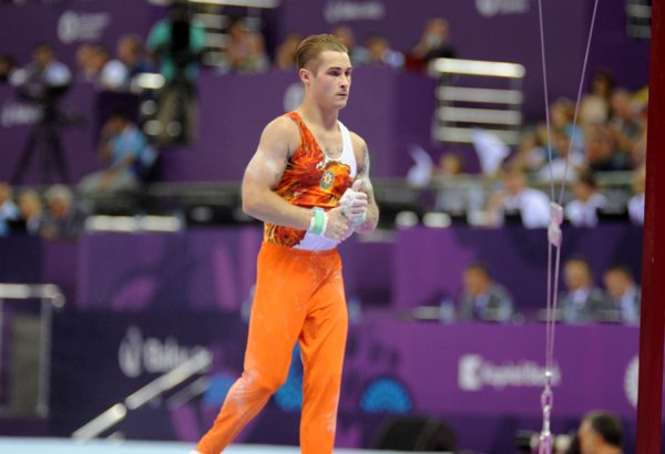 Азербайджанский гимнаст Олег Степко завоевал "серебро" на Евроиграх (ФОТО)