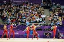 Азербайджанские гимнасты в шестой день Евроигр в Баку (ФОТОСЕССИЯ)
