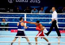 Два азербайджанских боксера вступают в борьбу в рамках первых Евроигр (ФОТО)