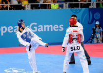 Азербайджанские тхэквондисты вышли в четвертьфинал на Евроиграх (ФОТО)