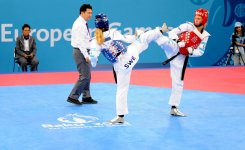 Азербайджанские тхэквондисты вышли в четвертьфинал на Евроиграх (ФОТО)
