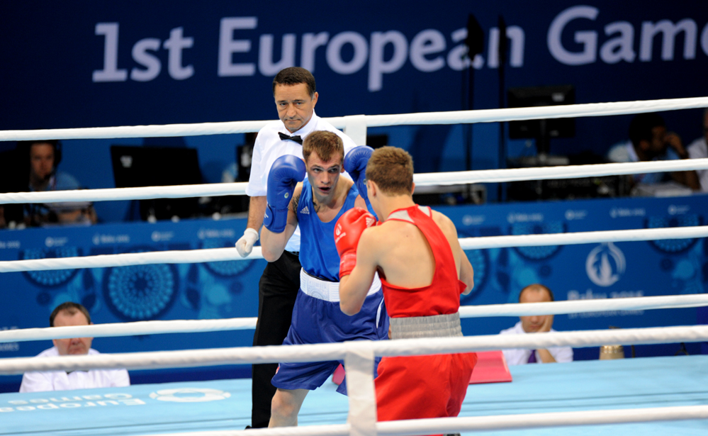 Два азербайджанских боксера вступают в борьбу в рамках первых Евроигр (ФОТО)