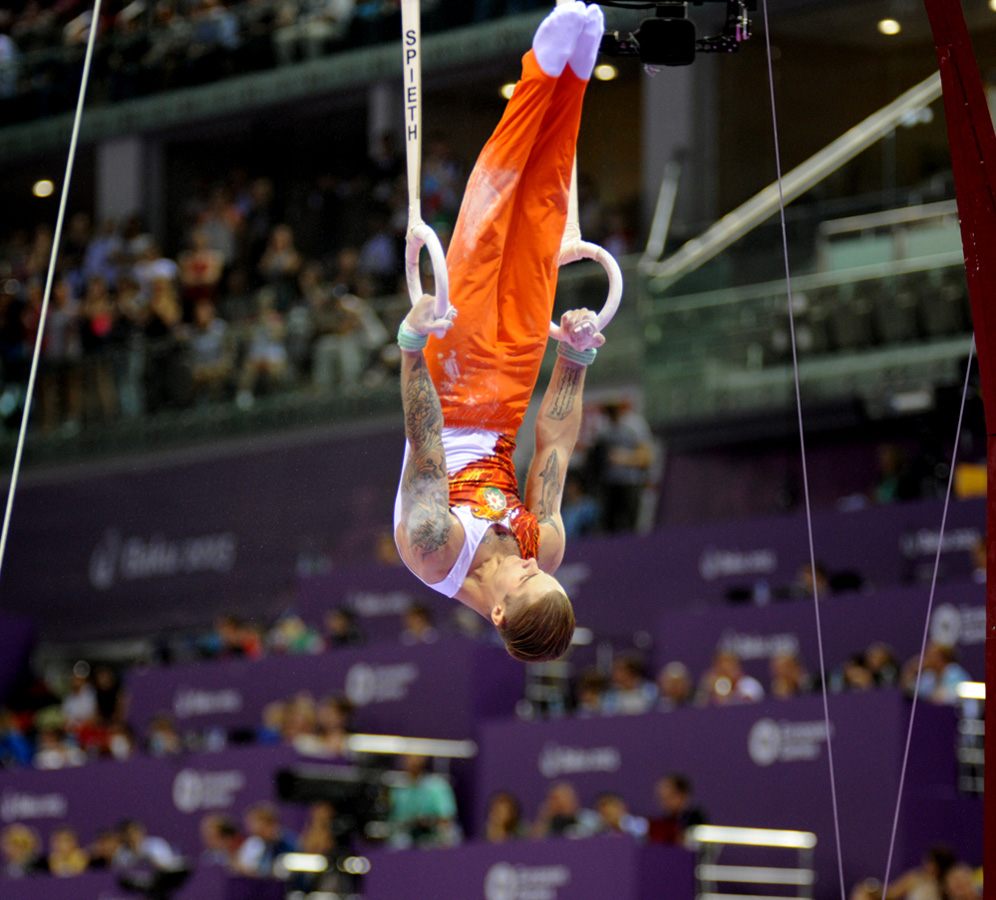 Азербайджанский гимнаст Олег Степко завоевал "серебро" на Евроиграх (ФОТО)