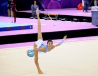 Азербайджанская гимнастка вышла в финал соревнований по художественной гимнастике на Евроиграх