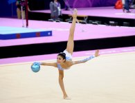 Азербайджанская гимнастка вышла в финал соревнований по художественной гимнастике на Евроиграх
