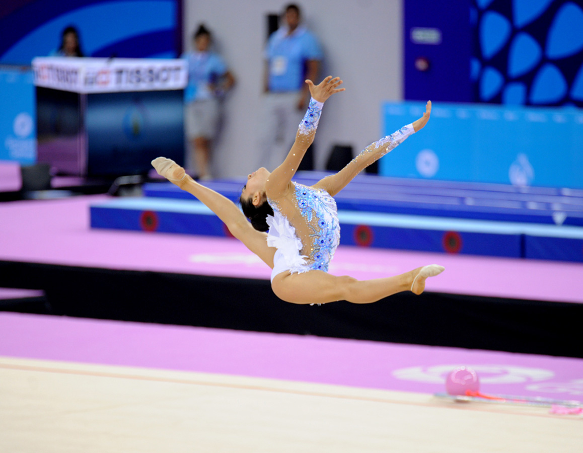 Азербайджанская гимнастка вышла в финал соревнований по художественной гимнастике на Евроиграх