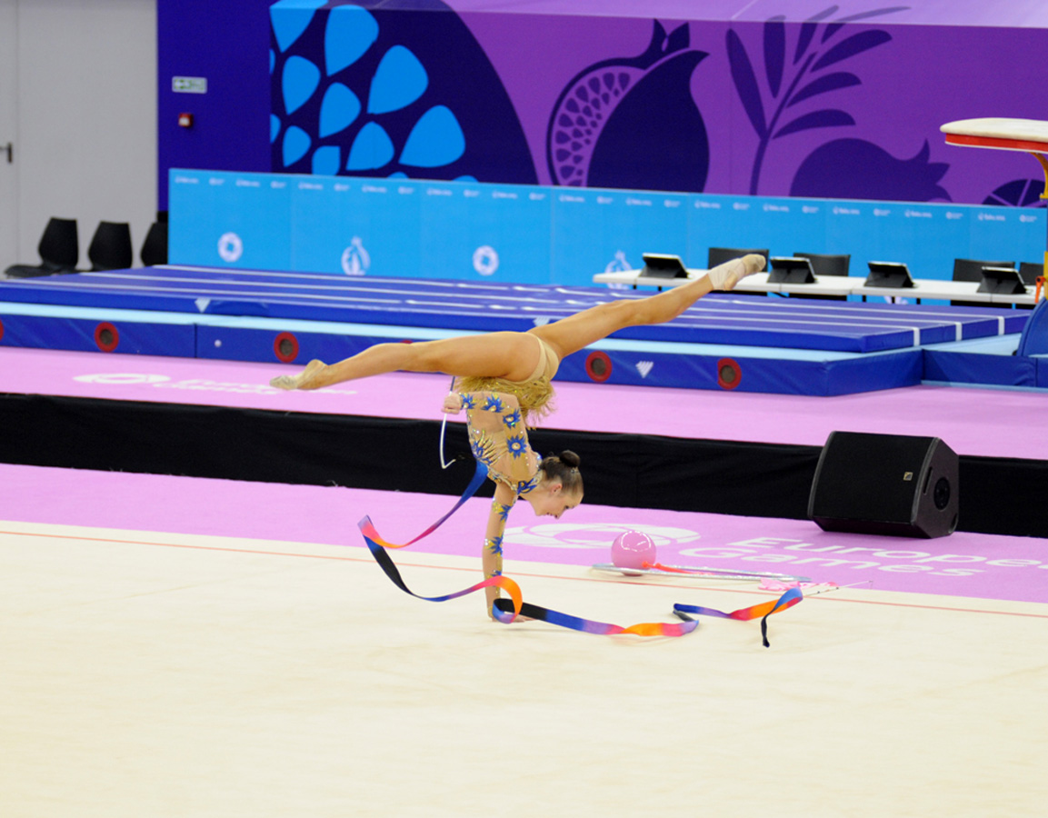 Азербайджанская гимнастка вышла в финал соревнований по художественной гимнастике на Евроиграх