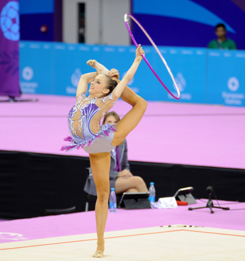 Азербайджанская гимнастка вышла в финал соревнований по художественной гимнастике на Евроиграх