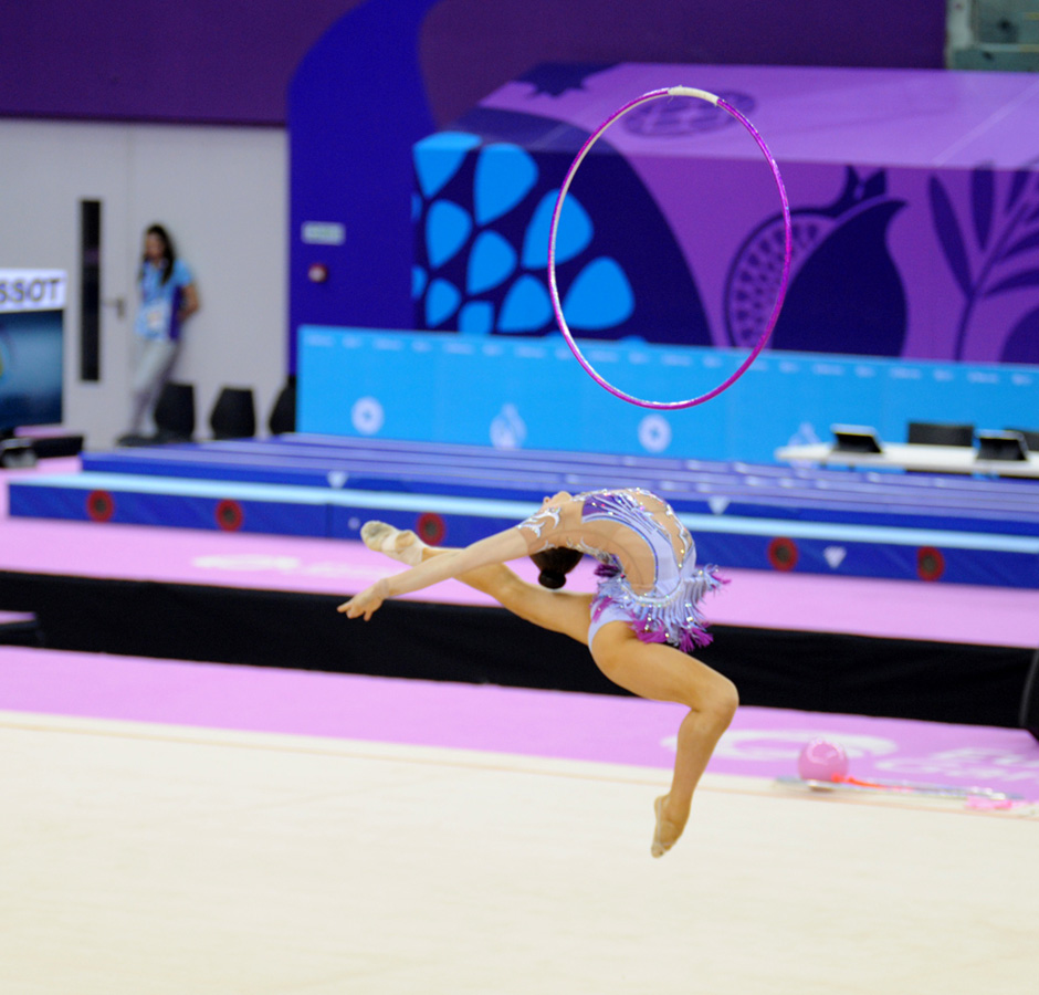 Азербайджанская гимнастка вышла в финал соревнований по художественной гимнастике на Евроиграх