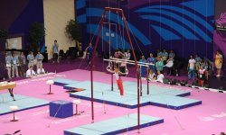 Первая леди Азербайджана Мехрибан Алиева наградила победителей по спортивной гимнастике  (ФОТО,ВИДЕО)