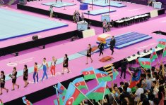 Первая леди Азербайджана Мехрибан Алиева наградила победителей по спортивной гимнастике  (ФОТО,ВИДЕО)