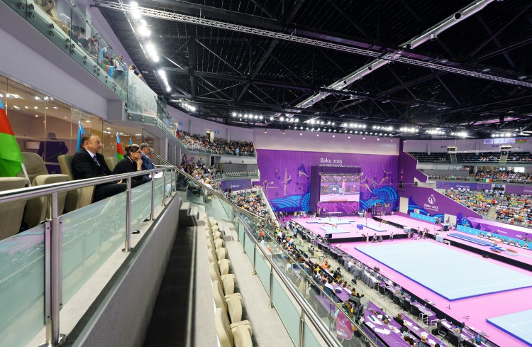 Первая леди Азербайджана Мехрибан Алиева наградила победителей по спортивной гимнастике  (ФОТО,ВИДЕО)