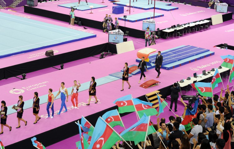 Первая леди Азербайджана Мехрибан Алиева наградила победителей по спортивной гимнастике  (ФОТО,ВИДЕО)