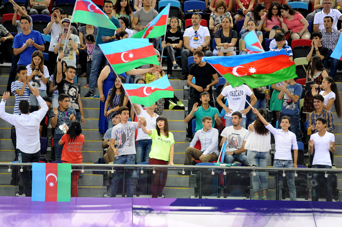 Азербайджанские гимнасты в восьмой день Евроигр в Баку (ФОТОСЕССИЯ)