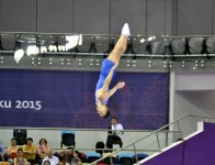 Азербайджанский гимнаст завоевал бронзовую медаль Евроигр по прыжкам на батуте (ФОТО)