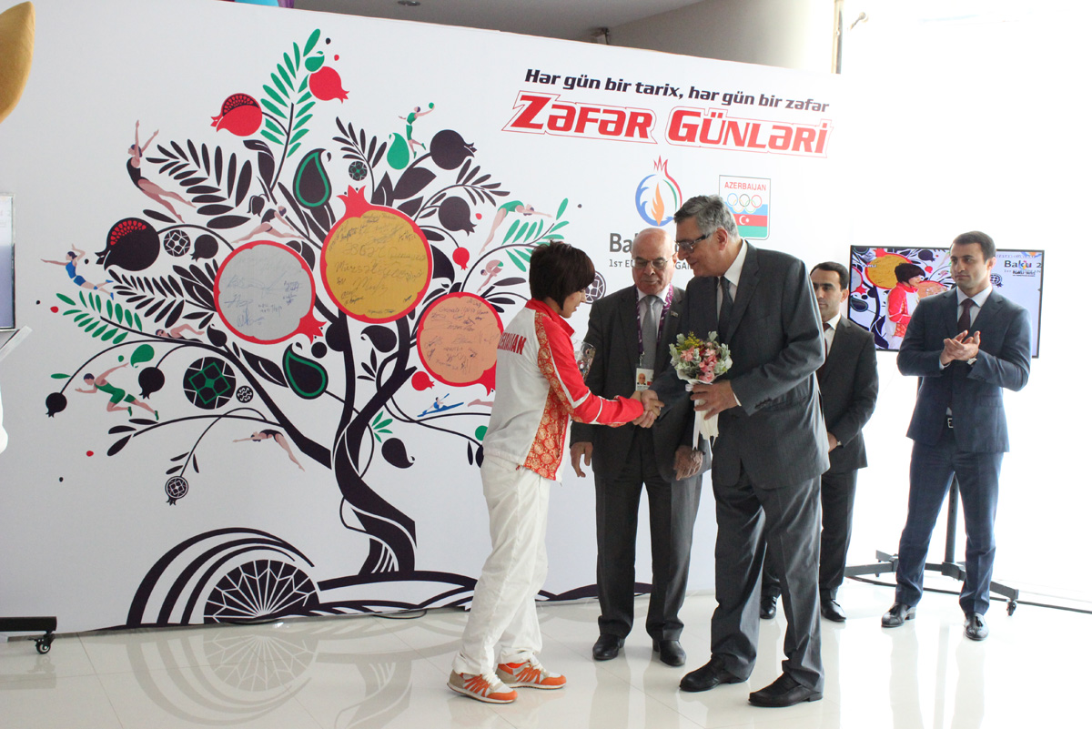 В НОК прошло чествование азербайджанских самбистов (ФОТО)