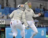 Азербайджанские спортсменки вышли в 1/4 финала соревнований по фехтованию в рамках Евроигр (ФОТО)